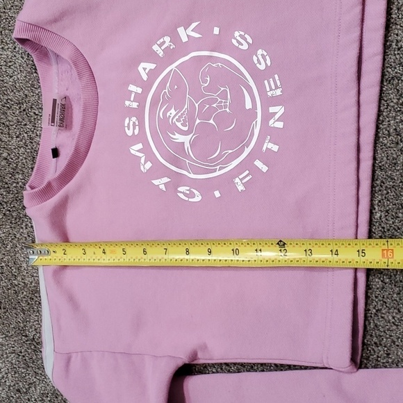 Gymshark Womens Hoodie Crop Sweater sweatshirt sz M - Picture 6 of 9